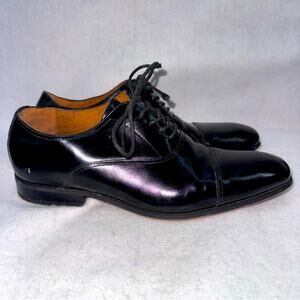 Men’s Florsheim Cap Toe Oxfords Dress Shoes Black Leather size 8.5